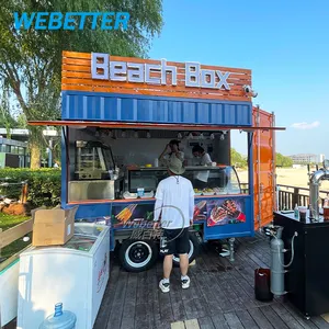 Webetter Pizza tacos xe tải nhà bếp di động thức ăn nhanh Trailer Burger van Hot Dog nhượng Bộ Trailer xe tải thực phẩm để bán