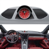 PINDUN 2012-2019 Baru untuk 911 Carrera 991 Pengganti Konsol Stopwatch Jam Dashboard Warna Hitam Merah Putih Kuning