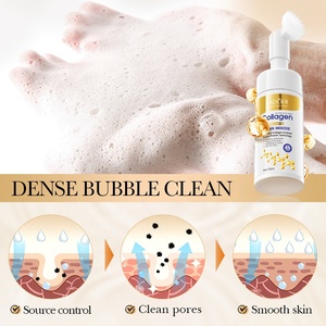 Piel sensible Colágeno Espuma Limpiador facial Reparación de eliminación de acné con limpieza profunda y control de aceite Espuma de lavado hidratante - Product Image 6