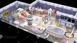 Fabricant leader |   Équipement de terrain de jeu intérieur personnalisé pour les enfants, café et centre commercial - Product Image 3