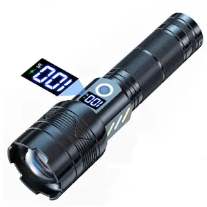 Powered không thấm nước Zoomable literna remargable công suất cao LED Torch siêu sáng ánh sáng đèn pin không thấm nước