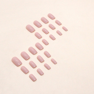 Uñas Postizas de Alta Calidad, Color Rosa Brillante, Forma Cuadrada Mediana, 24 Piezas, Reutilizables - Product Image 6