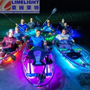 Kayak Termoformado de Policarbonato/Kayak Transparente/Canoa con Fondo de Cristal con 2 Asientos y Remos para Deportes Acuáticos - Product Image 4