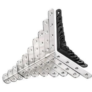 Soportes de soporte de muebles de acero/acero inoxidable personalizados al por mayor soportes de esquina de 90 grados en forma de L de Metal para muebles - Product Image 2