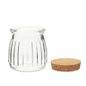 Venta caliente pequeña botella de vidrio transparente para plantas carnosas con tapa de PE de extremo abierto fácil para comida de bebé gelatina yogur pudín botella contenedor - Product Image 6