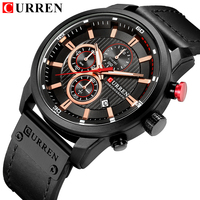 Montres pour hommes CURREN 8291, mouvement à quartz, mode, affaires, décontracté, sport, luxe, date automatique, bracelet en cuir, montre-bracelet pour hommes, Reloj