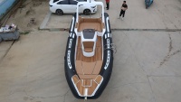 Bateau pneumatique à coque rigide FRP de 7,6 m, bateau de pêche RIB760, haute qualité, stable, 15 personnes