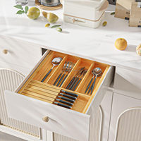 Organisateurs de tiroirs de cuisine portables diviseurs de blocs de couteaux amovibles couverts artisanat organisation alimentaire pour salle de bain nourriture salle de bain