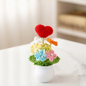 Planta en Maceta 3D de Hilo Terminado, No <span class=keywords><strong>Me</strong></span> Olvides, Árbol de Nubes, Tejido a Mano, Suave, Ecológico, Adorno Pequeño para Oficina, Coche, Año Nuevo Chino - Product Image 4