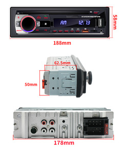 Máy Phát Mp3 Dvd Cho Xe Hơi Máy Phát <span class=keywords><strong>Fm</strong></span> Radio Bộ Sạc Điện Thoại Di Động Âm Thanh Xe Hơi Bt 12V Aux Máy Phát Mp3 Xe Hơi Usb Kép 1 Din - Product Image 3