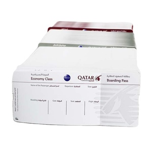 Cartes en papier fantaisie enduites, imperméables, résistantes à l'huile et aux rayures, pour billets d'<span class=keywords><strong>avion</strong></span> et cartes d'embarquement – Vente en gros - Product Image 4