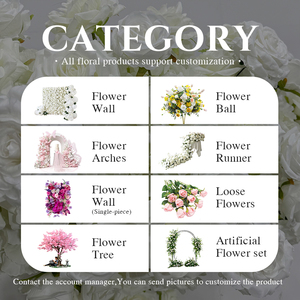 Sunwedding bán buôn mới tùy chỉnh sự kiện đám cưới trang trí bảng <span class=keywords><strong>centerpieces</strong></span> Lụa Nhân Tạo hoa trắng bóng - Product Image 5