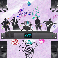 Aode S10 Séquenceur audio professionnel 8 canaux, sortie audio mono, écran rétroéclairé, 220V, montage sur table, équipement audio pour KTV et sonorisation en direct