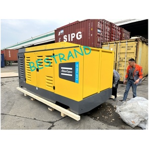 Compresor de aire de tornillo diésel portátil, motor/motor refrigerado por aire, 23bar, 26m3/min, perforación de pozos de agua de alta presión, 960-23, - Product Image 3
