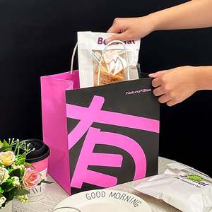 Bolsas de Papel Ecológicas Impresas con Logotipo Personalizado, Diseño Gratuito, Aptas para Comida para Llevar de Panadería, Entrega de Alimentos y Empaque de Panadería - Product Image 4