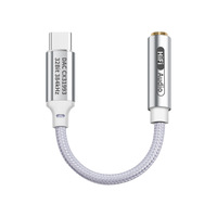Cable Adaptador Digital Serie T2 Tipo-C a 3.5mm para Auriculares, Cable de Decodificación para Teléfonos Móviles (Compatible con DAC)