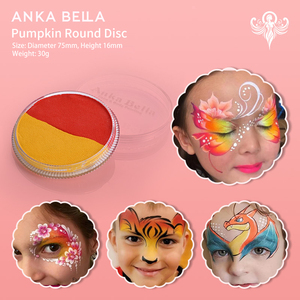 <span class=keywords><strong>Pintura</strong></span> Facial Ankabella de Doble Color, Natural, No Tóxica, a Base de Plantas, Segura para la Piel, Pigmento para Pintar el Cuerpo para Niños - Product Image 5