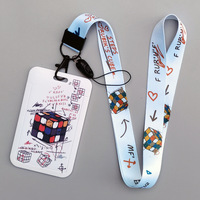 Porte-cartes étudiant pour carte repas, protection d'identité style Instagram, carte de campus, design transparent mignon, version couple, porte-clés, carte de bus