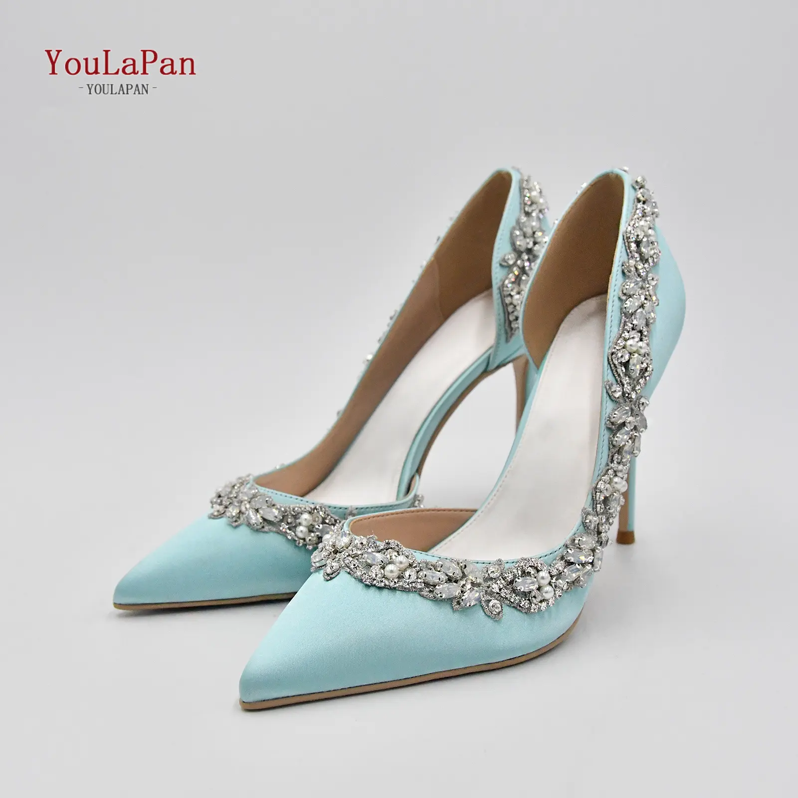 YouLaPan A46 produttore diretto scarpe da donna scarpe da festa pere di lusso diamante scarpe asiatiche in raso di alta qualità