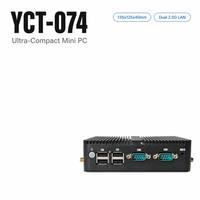 YCT-074 Routeur pare-feu ultra compact sans ventilateur Intel J4125 4x I225 2.5G LAN WiFi 2.4/5GHz 256 Go PC industriel embarqué PfSense