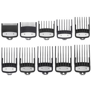 Juego de Peines Guía Profesionales para Corte de Cabello con Efecto Degradado, Peines Negros para Cortar el Cabello para Estilos de Cabello con Degradado y <span class=keywords><strong>Pompadour</strong></span> para Hombres - Product Image 1