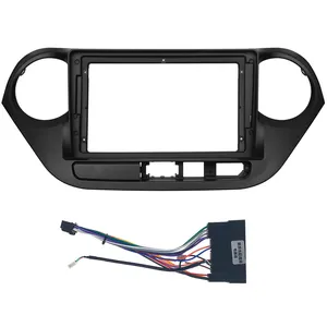 9 Inch 2 Din Car Fascia Bezel Console Panel Dash Installation Kit For HYUNDAI i10 2014-2017 Stereo Adapter Car DVD Frame