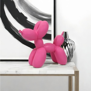 Moderne e Semplici Decorazioni Nordiche Creative a Forma di <span class=keywords><strong>Cane</strong></span> <span class=keywords><strong>Palloncino</strong></span> Dipinto, Artigianato in <span class=keywords><strong>Resina</strong></span> per Soggiorno, Camera da Letto e Vetrinetta del Vino - Product Image 3