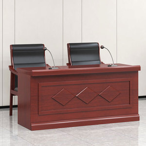 中国式の拡張可能な会議または講堂設備商業ビルの受付テーブル塗装仕上げプロセス。 - Product Image 2