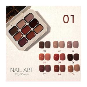 CAILI Ensemble de vernis à ongles en gel pour pudding solide 9 en 1, kit de vernis à ongles en gel crème solide de haute qualité pour salon et <span class=keywords><strong>manucure</strong></span> - Product Image 1