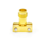 Conector de lanzamiento de borde PCB sin soldadura hembra SMA de 2 agujeros