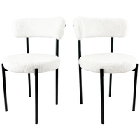 Chaise de banquet en velours capitonnée de qualité supérieure avec pieds en métal, restaurant, café, mobilier de maison, chaise de salle à manger moderne rembourrée