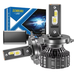 Lampadina LED K19 ad Alta Potenza 190W H4 con Ventola di Raffreddamento, H1 H7 H8 H11 9005 HB3 9006 HB4, Faro Auto LED Canbus H4 - Product Image 1