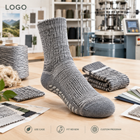 Chaussettes en fibres écologiques, coton et élasthanne, mélange de coton, coupe ras du cou, gris royal, tricot contrôlé, talon et bout renforcés, entretien facile, taille personnalisée