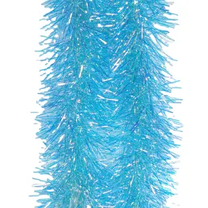 Alta qualità Sparkle Blue & Golden Light Christmas Tinsel Garland compleanno matrimonio capodanno decorazioni appese