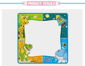 <span class=keywords><strong>2</strong></span> in 1 erasable large water painting doodle mat educational aqua drawing mat with graphics card - Product Image 3