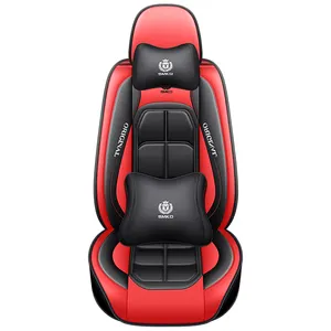 Unique Sports Seat Covers Luxury PVC Leather Car Seat Covers Full Set For Cars Of 5 Seats Universal
