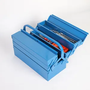 Konsol araç kutusu alet çantası göğüs taşınabilir çelik profesyonel donanım araçları alet saklama kutusu