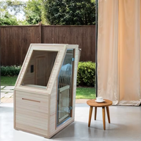Salle de sauna infrarouge portable moderne ODM OEM en bois massif de pruche pour les petits espaces Appareil de chauffage électrique pour l'appartement