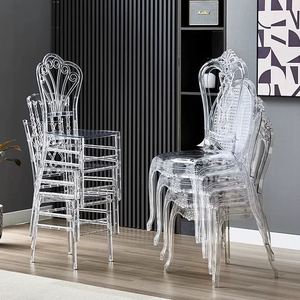 <span class=keywords><strong>Sillas</strong></span> Chiavari Apilables Transparentes de Plástico Acrílico al por Mayor para Bodas y Eventos - Product Image 1