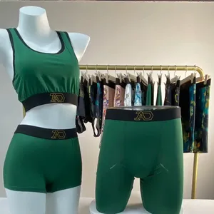 . Op Maat Gemaakte Merk Vrouwen Polyester Slipje Sport Beha En Boxerset