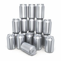 Boîtes en aluminium 250ML 330ML 500ML avec couvercles faciles à ouvrir pour l'emballage de bière artisanale, de soda et de boissons, impression sérigraphique
