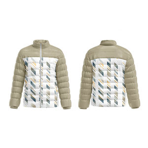 Customizable Designs Sublimation Print Custom Down Puffer Jacket Winter Oversized Loose Outdoor Men'S Puffer Jacket - Product Image 3