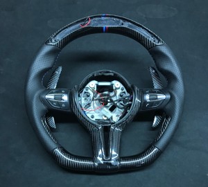 Volante deportivo YLD de fibra de carbono para BMW serie <span class=keywords><strong>M</strong></span>, compatible con M3 M4 M5 M6 F01 F06 F10 F11 F15 F20 F22 F30 F32 F33 F34 F31 F36 F80 - Product Image 4