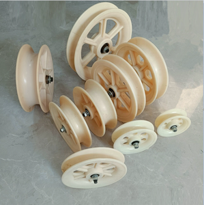 Cáp trống ròng rọc khay con lăn cáp dây hướng dẫn bánh xe ròng rọc Con lăn cáp Nylon nhựa ròng rọc ròng rọc im lặng theo dõi con lăn - Product Image 2