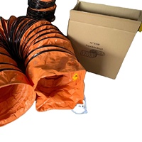 Tuyau flexible en PVC résistant au feu de 20 pouces (500 mm) et de 10 mètres, conduit souple en plastique pour le transport d'air, idéal pour les hôpitaux
