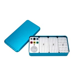 Support multifonctionnel pour fraises dentaires, conteneur polyvalent autoclavable avec quatre compartiments - Product Image 3