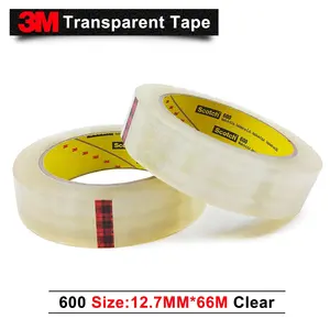 3M Pita 600 Transparan 3/4 Dalam X 36 Yd Kemasan Primer Kantor Pita Isi Ulang Gulungan Film Pita
