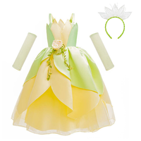 Robe de princesse verte elfe très populaire, costume de Tinkerbell pour Halloween et fêtes d'anniversaire