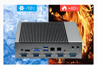 OEM ODM de caja industrial computadora Linux/Android/ventana barato industrial mini pc sin ventilador i3 i5 i7