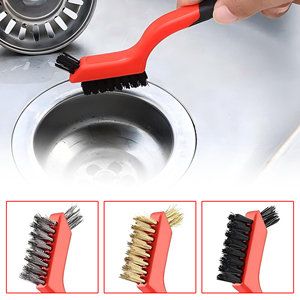 Brosse de nettoyage de drain portable traditionnelle <span class=keywords><strong>à</strong></span> manche en PP et fil plaqué cuivre pour cuisine, maison et <span class=keywords><strong>voiture</strong></span> (unité individuelle) - Product Image 5